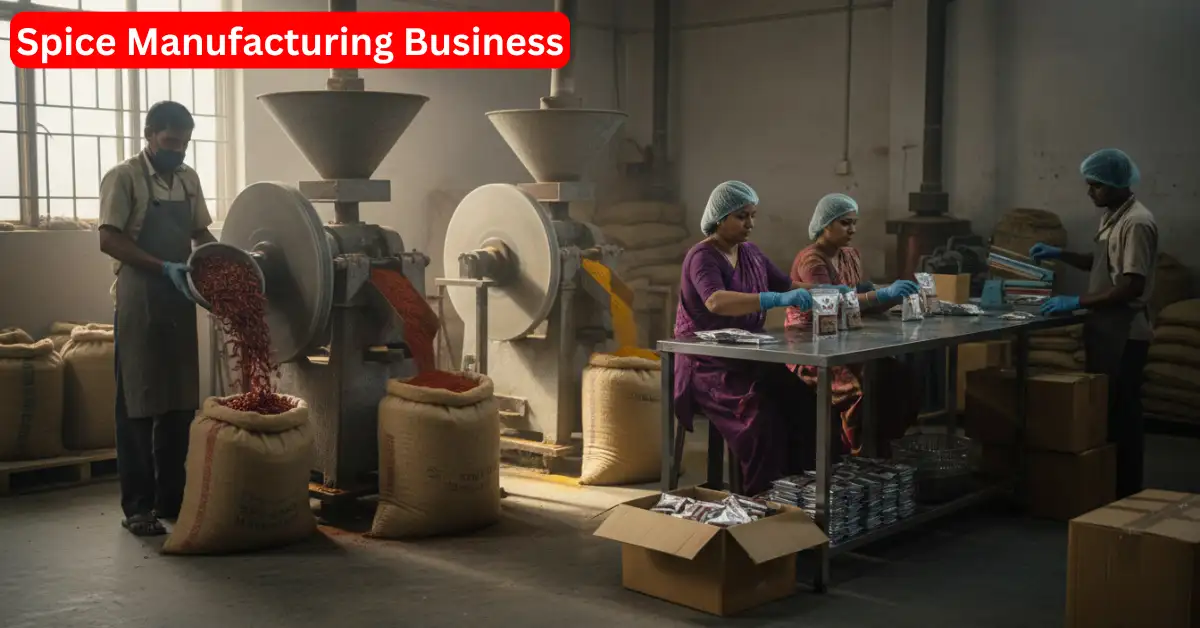 Spice manufacturing business in village in hindi