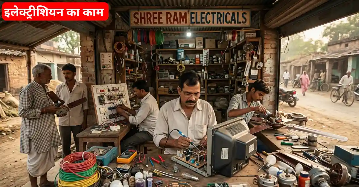 गांव में electrician का काम – घरों की wiring और repair करने वाला कम निवेश बिज़नेस
