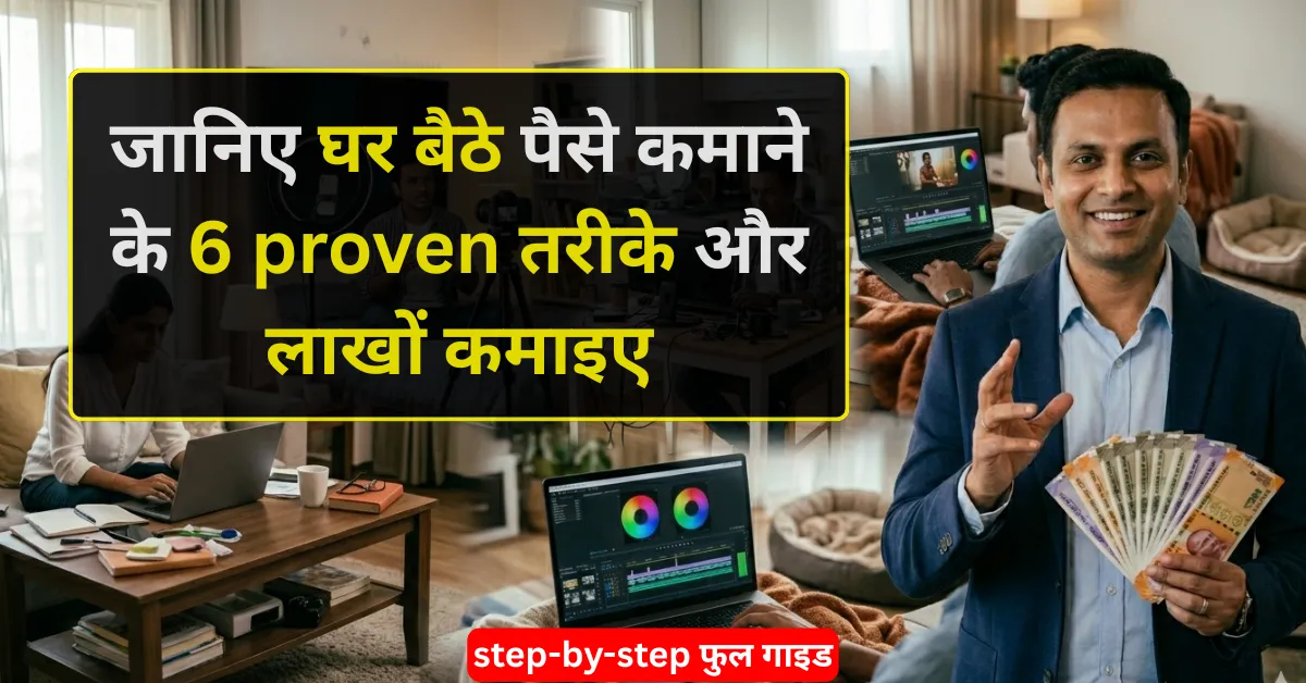 2026 में बिना investment के online earning और घर बैठे पैसे कमाने के तरीके