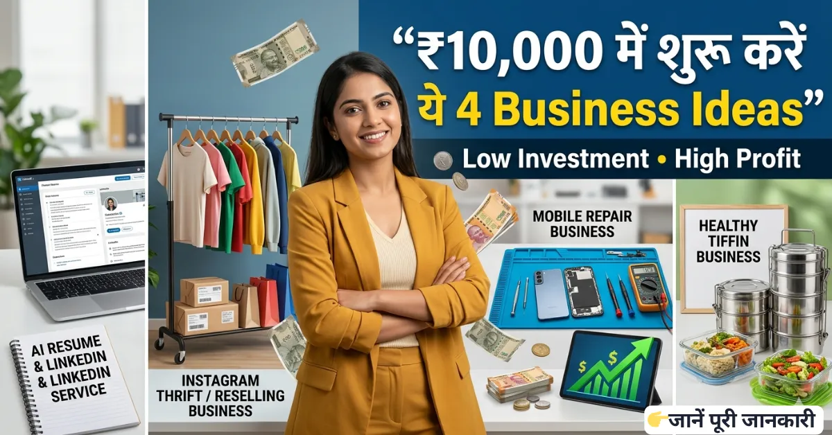 Business Ideas Under 10000 in Hindi – low investment profitable business ideas for beginners in 2026