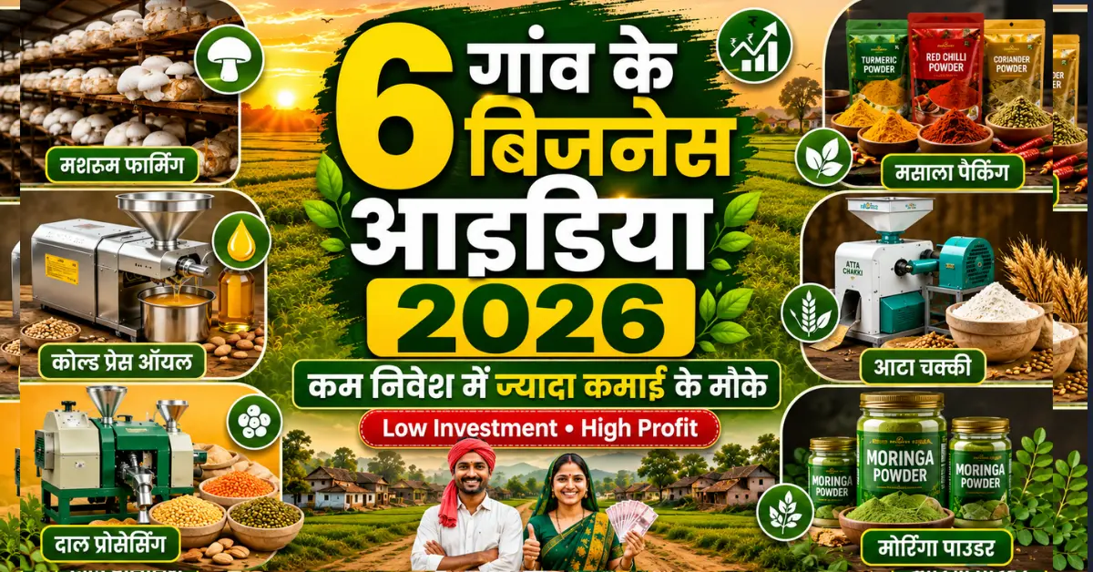 Top 6 village business ideas 2026 with low investment in India